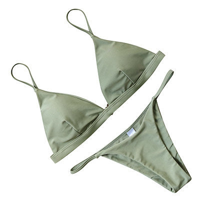 Sexy Bikini Swimsuit Swimwear Women Bikini Push Up Red