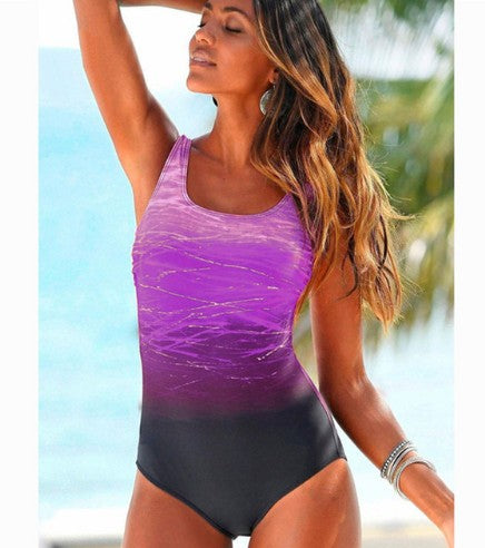 One Piece Swimwear Women Vintage High Top Swimwear Bandages Neck Bandage