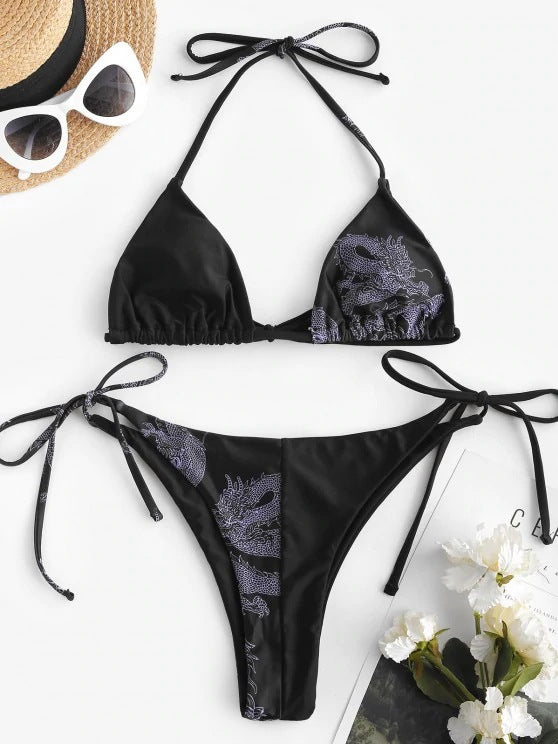 Womens Swimwear Sexy Printed Bikini