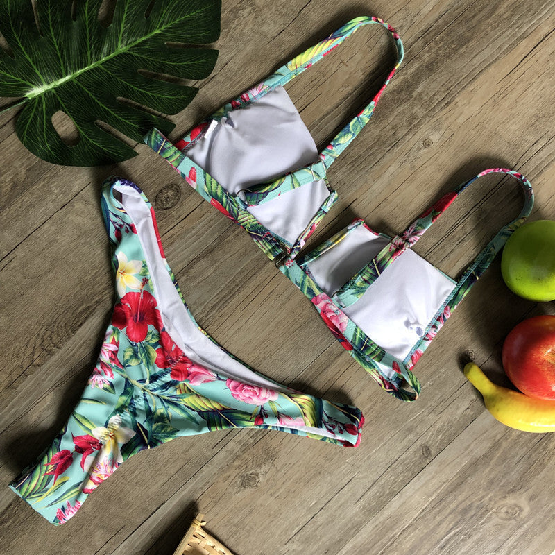 Floral Print Bikini Swimwear
