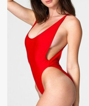 Sexy Solid Color One Piece Bikini Ladies Swimwear