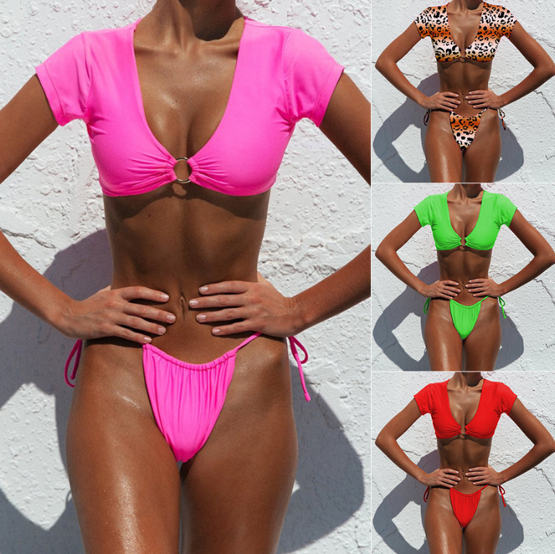 Swimsuit split strap swimwear