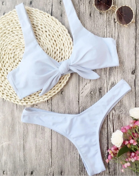 New Knotted Split Sexy Swimwear