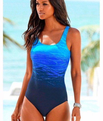 One Piece Swimwear Women Vintage High Top Swimwear Bandages Neck Bandage