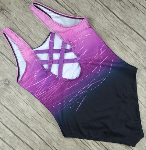 One Piece Swimwear Women Vintage High Top Swimwear Bandages Neck Bandage