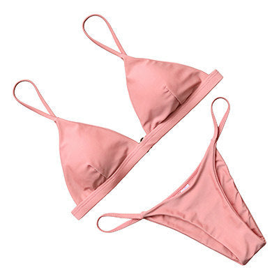 Sexy Bikini Swimsuit Swimwear Women Bikini Push Up Red