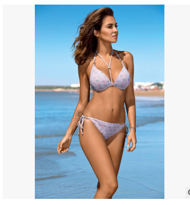 Women Bikinis Push Up Swimsuit Two Piece Leopard Swimwear