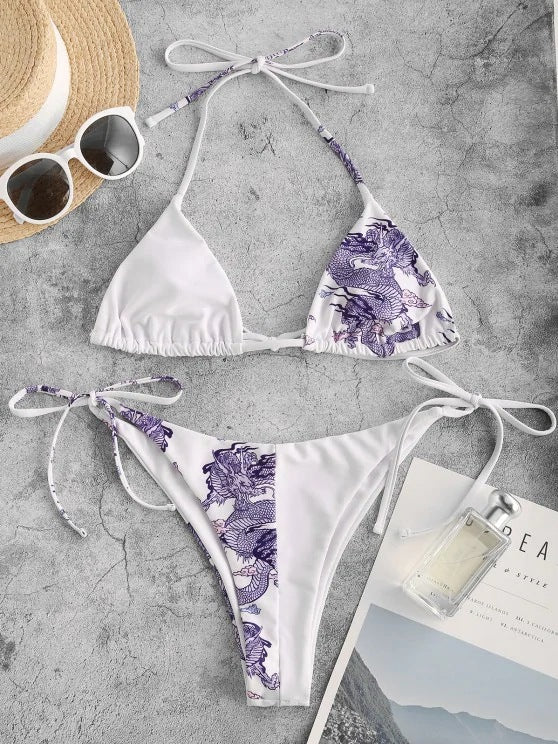 Womens Swimwear Sexy Printed Bikini