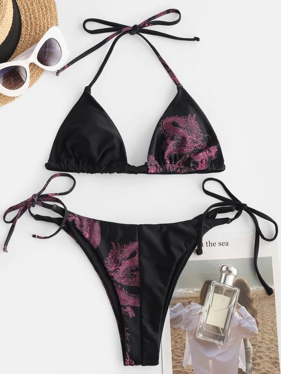 Womens Swimwear Sexy Printed Bikini