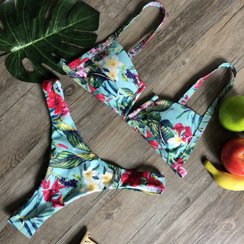 Floral Print Bikini Swimwear