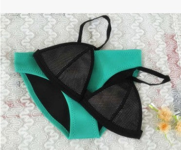 New Style Neoprene Screened Bikini Ladies Swimwear Swimsuit