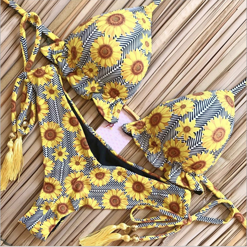 Printed new sexy women's swimwear