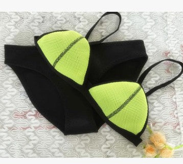 New Style Neoprene Screened Bikini Ladies Swimwear Swimsuit