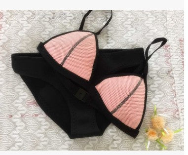 New Style Neoprene Screened Bikini Ladies Swimwear Swimsuit